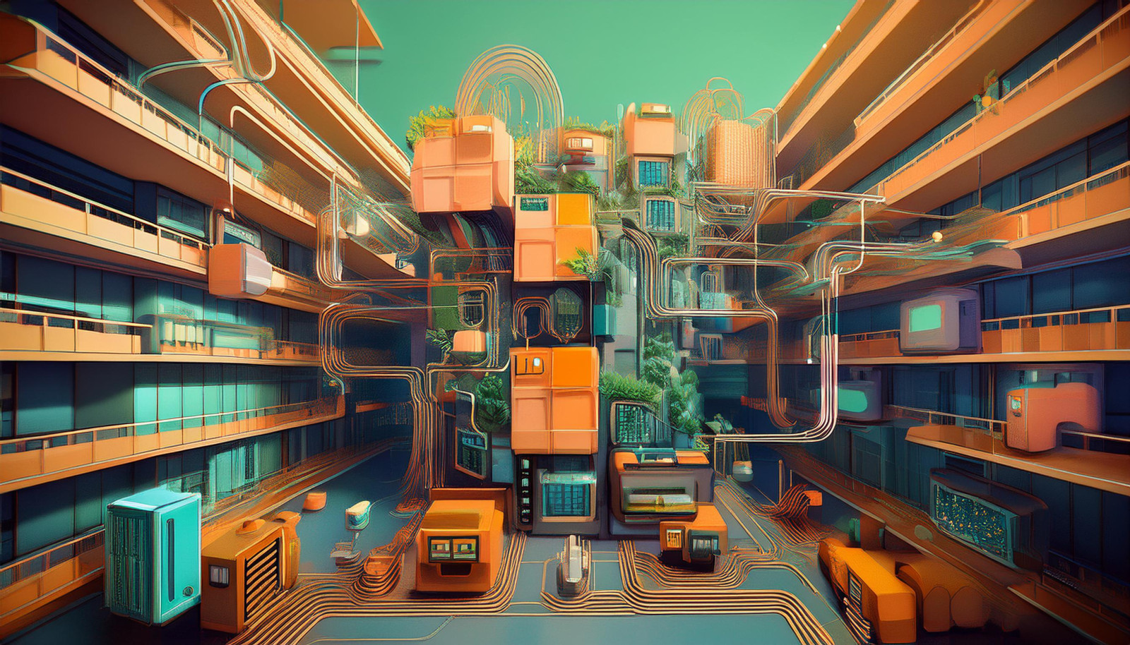 Stationary monitoring of the condition of problematic buildings